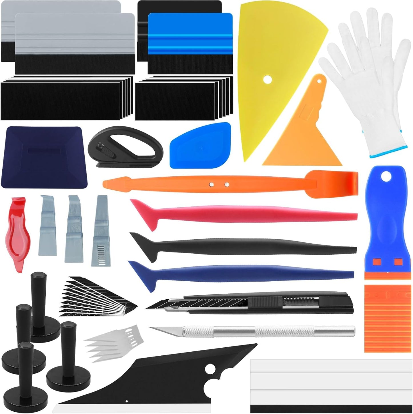 Vehicle Vinyl Wrap Applicator Tool Kit for Car Wrapping Projects