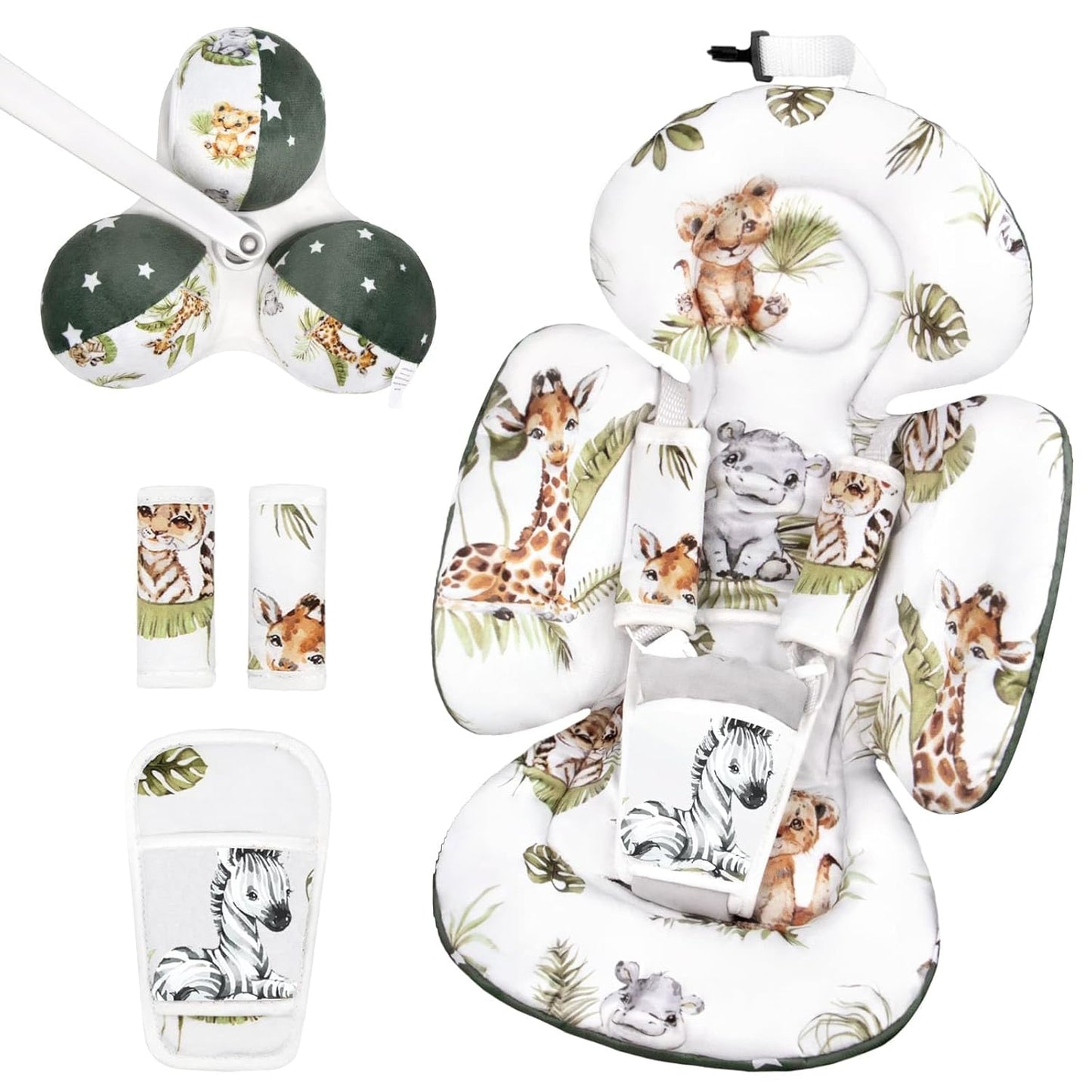 Infant Insert for 4moms Mamaroo Swing - Soft Fabric Animals