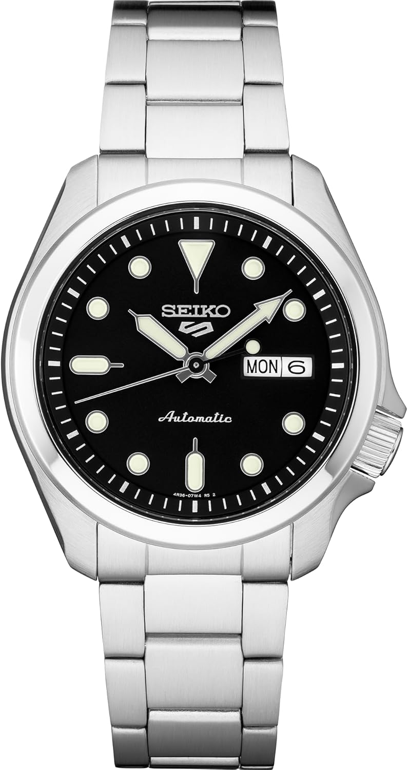 SEIKO Automatic Watch for Men - 5 Sports with Day/Date Feature
