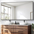 BONEWEI Bathroom Mirror 30x60 in Rectangle - Clear Large Wall Mirror