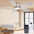 52 in Ceiling Fans with Lights Flush Mount Ceiling Fan with Remote