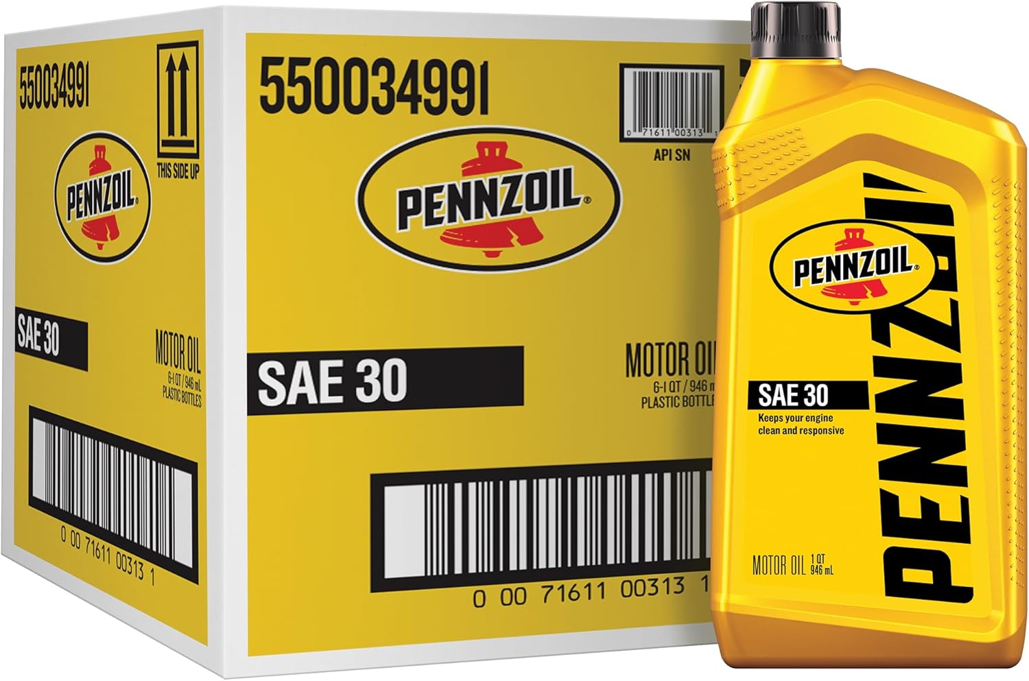 Pennzoil Motor Oil SAE 30 for Clean and Responsive Engines