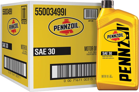 Pennzoil Motor Oil SAE 30 for Clean and Responsive Engines