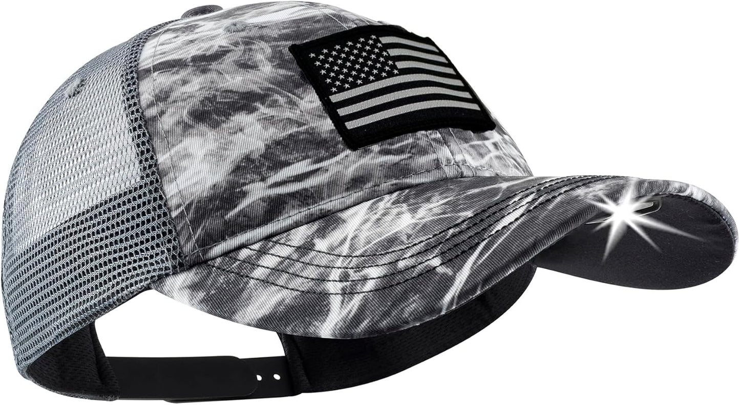 LED Hat Light - POWERCAP Baseball Cap with Built-in LED Light