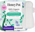 Herbal Infused Overnight Pads - Cooling, Organic Cotton Cover