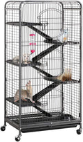 52-inch Ferret Cage 6 Level Metal Rat Cage - Extra Large Small Animal