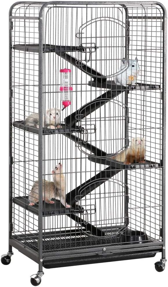 Yaheetech 52-inch Ferret Cage with Multi-Level Design for Pets