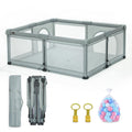 Foldable Baby Playpen 50x50 in Portable Play Pen - Easy Fold