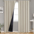 100% Room Darkening Thermal Blackout Curtains 84 in - True Blockout