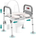 Toilet Seat Risers for Seniors - Raised Toilet Seat with Handles