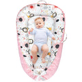 Baby Lounger for Newborn 0-24 Months - Breathable Cotton Infant Nest