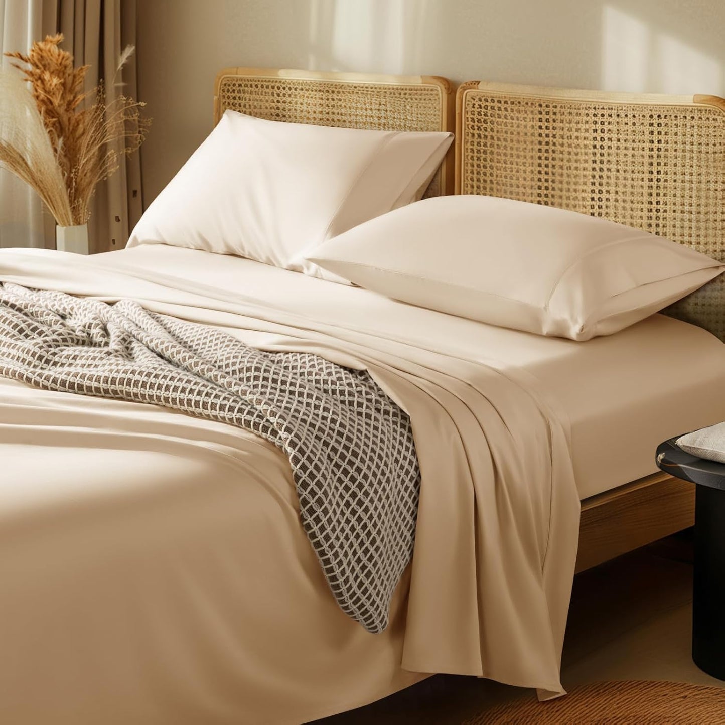 LBRO2M 1000 Thread Count Egyptian Cotton King Sheet Set