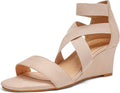 Women's Closed Toe Espadrille Low Wedge Sandals - Comfortable 2.4in
