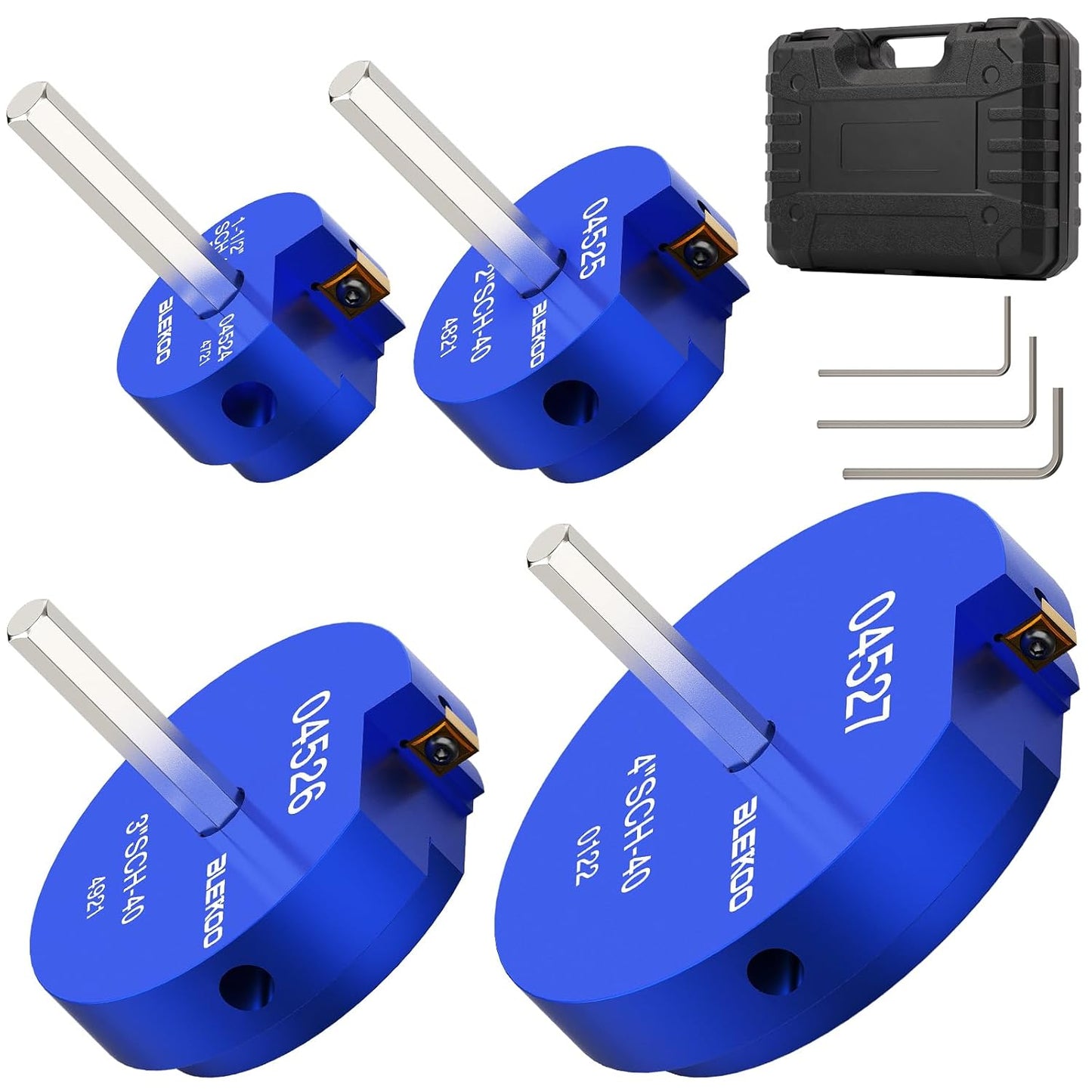 4PCS PVC Pipe Reamer Kit for Professional Plumbing Repairs