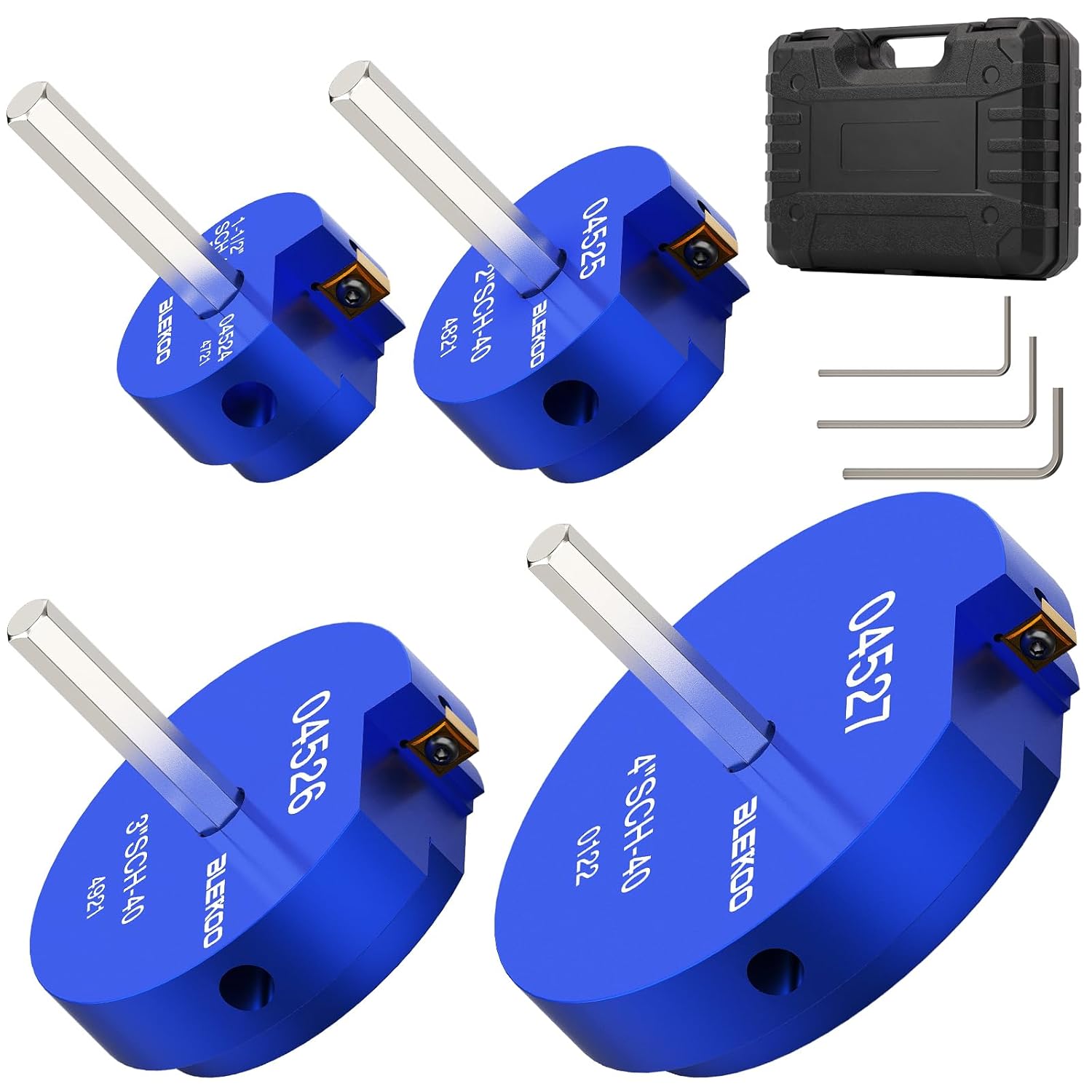 4PCS PVC Pipe Reamer Kit for Professional Plumbing Repairs