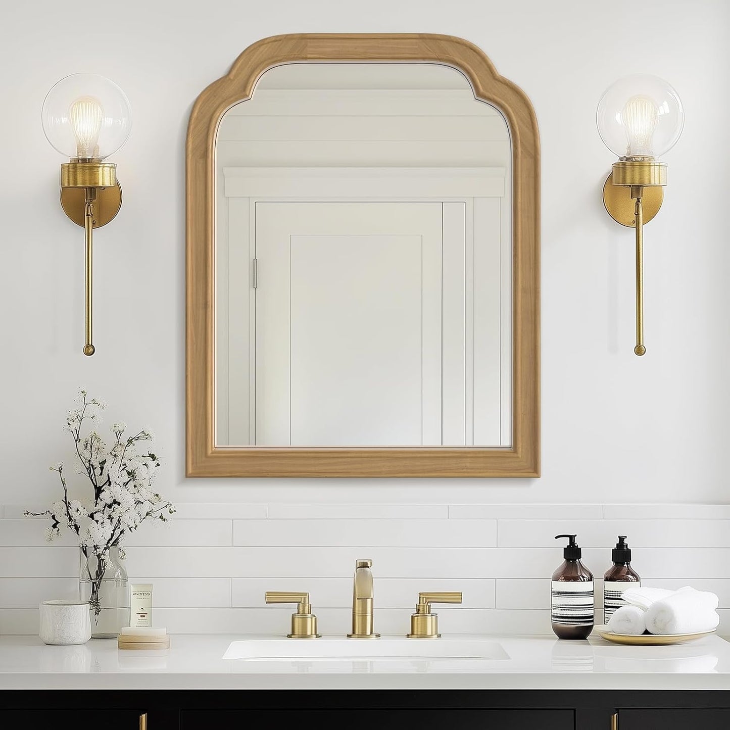 WallBeyond Wood Frame Wall Mirror Decor for Any Room Style