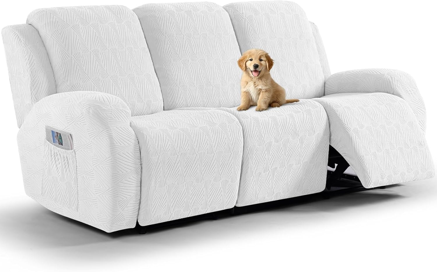 VANSOFY Recliner Couch Cover - 8-Piece Stretch Protector