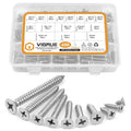 Stainless Steel Wood Screws Assortment 450pcs - Corrosion Resistant