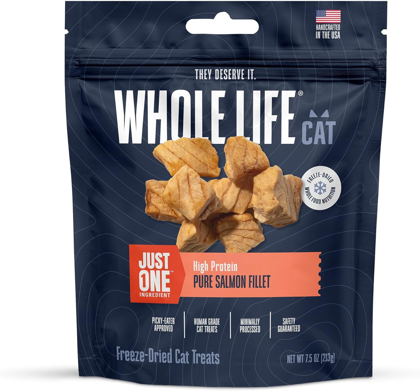 Whole Life Cat Freeze Dried Salmon Treats for Healthy Cats
