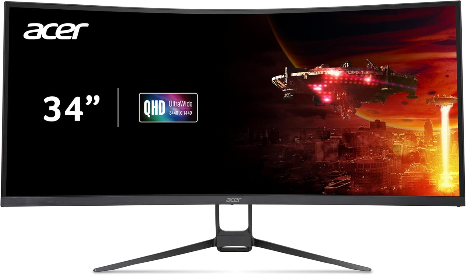 Acer Nitro 34 Inch UWQHD Curved Gaming Monitor with 180Hz