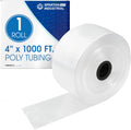 Spartan Industrial 4 in LDPE Flat Poly Tubing Mini Roll - Custom Bags