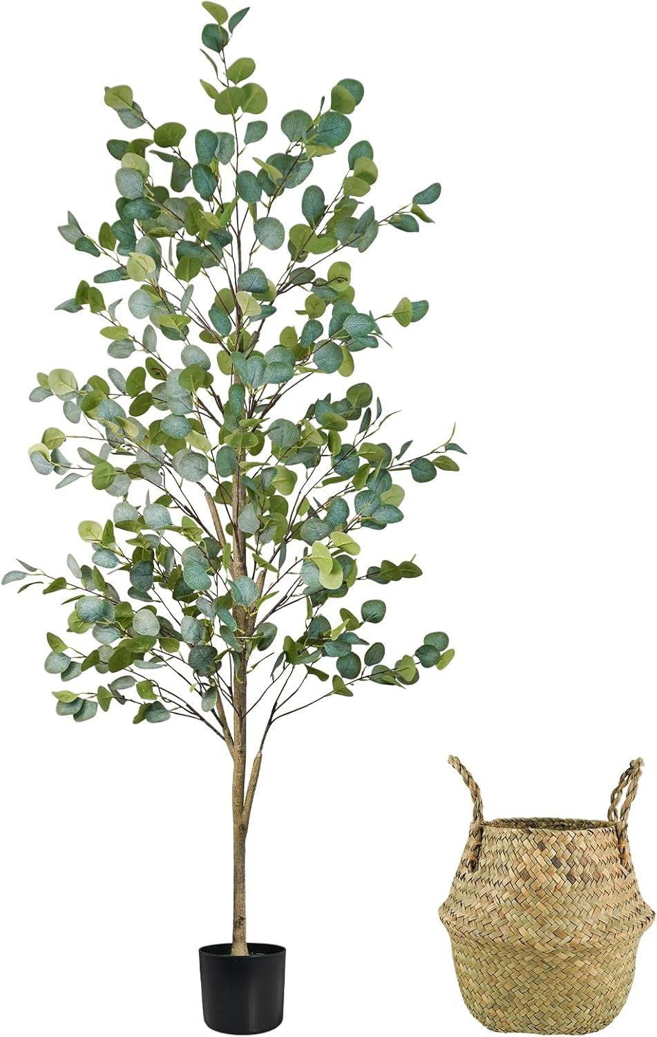 Faux Eucalyptus Tree 6FT - Realistic Artificial Potted Plant