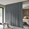 Room Divider Curtains Dark Grey - Total Blackout Thermal Panel