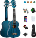 Soprano Ukulele Beginner Mahogany Ukelele Kit with Tuner - Complete 21