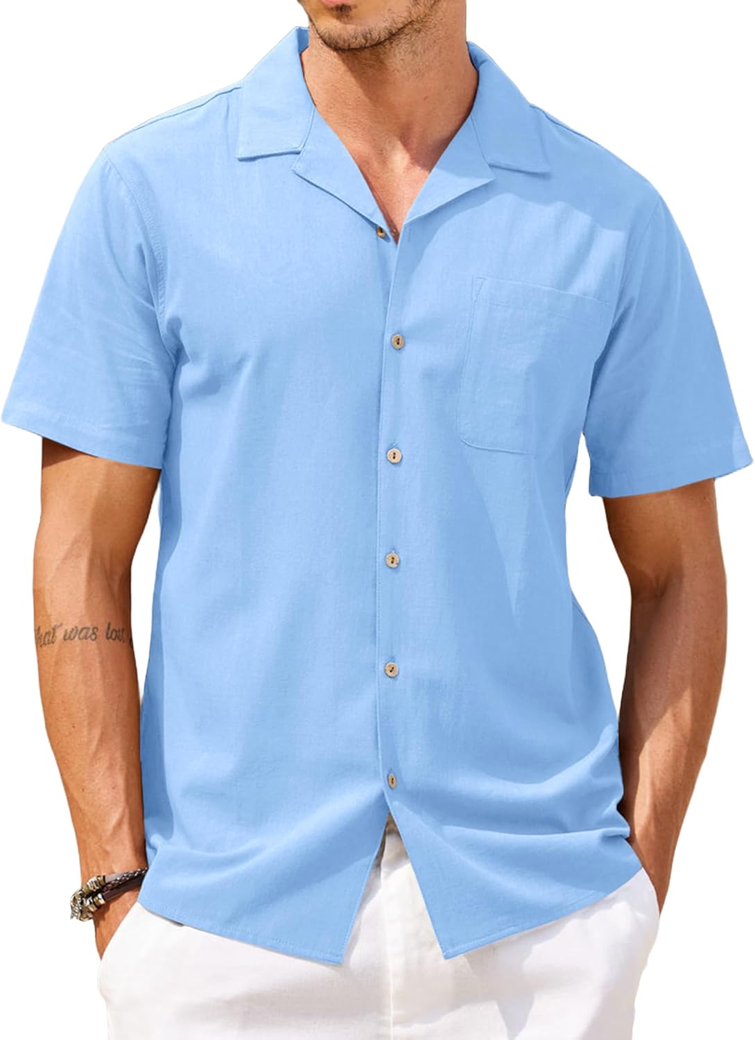 Stylish COOFANDY Mens Hawaiian Shirt for Summer Casual Wear