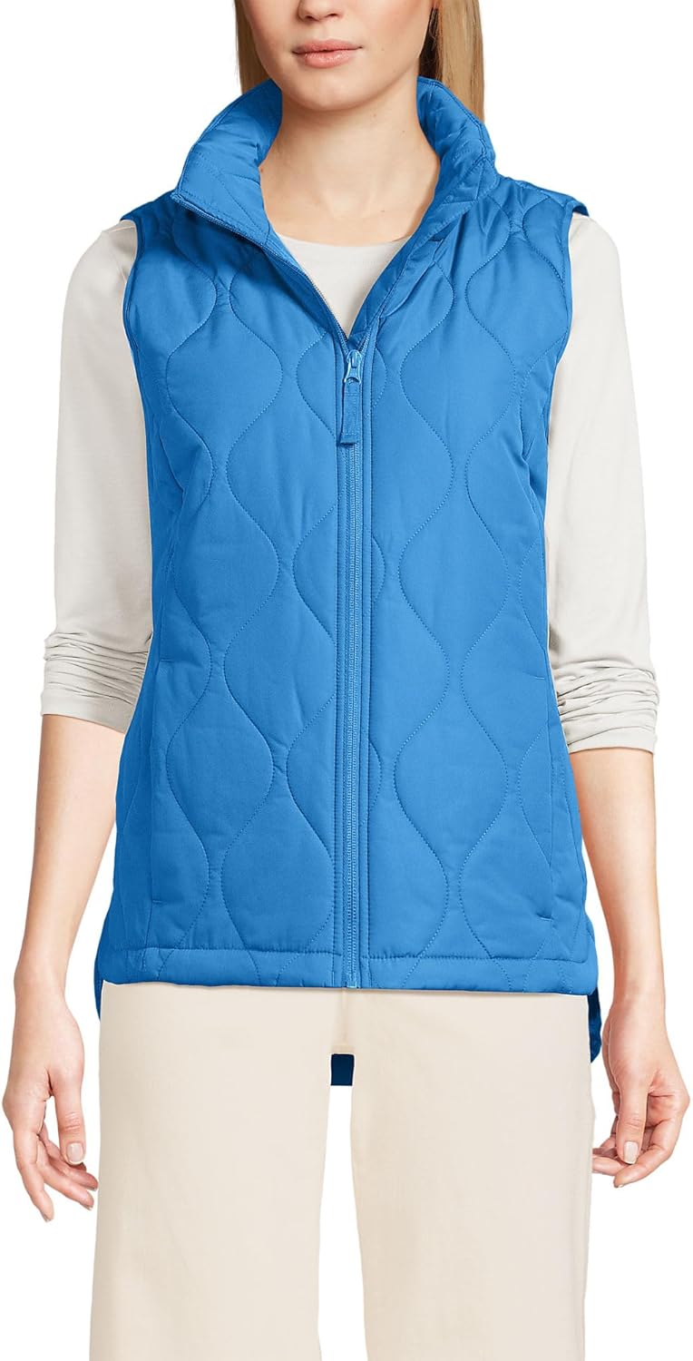 Lands' End FeatherFree Insulated Vest for Cozy Warmth and Style