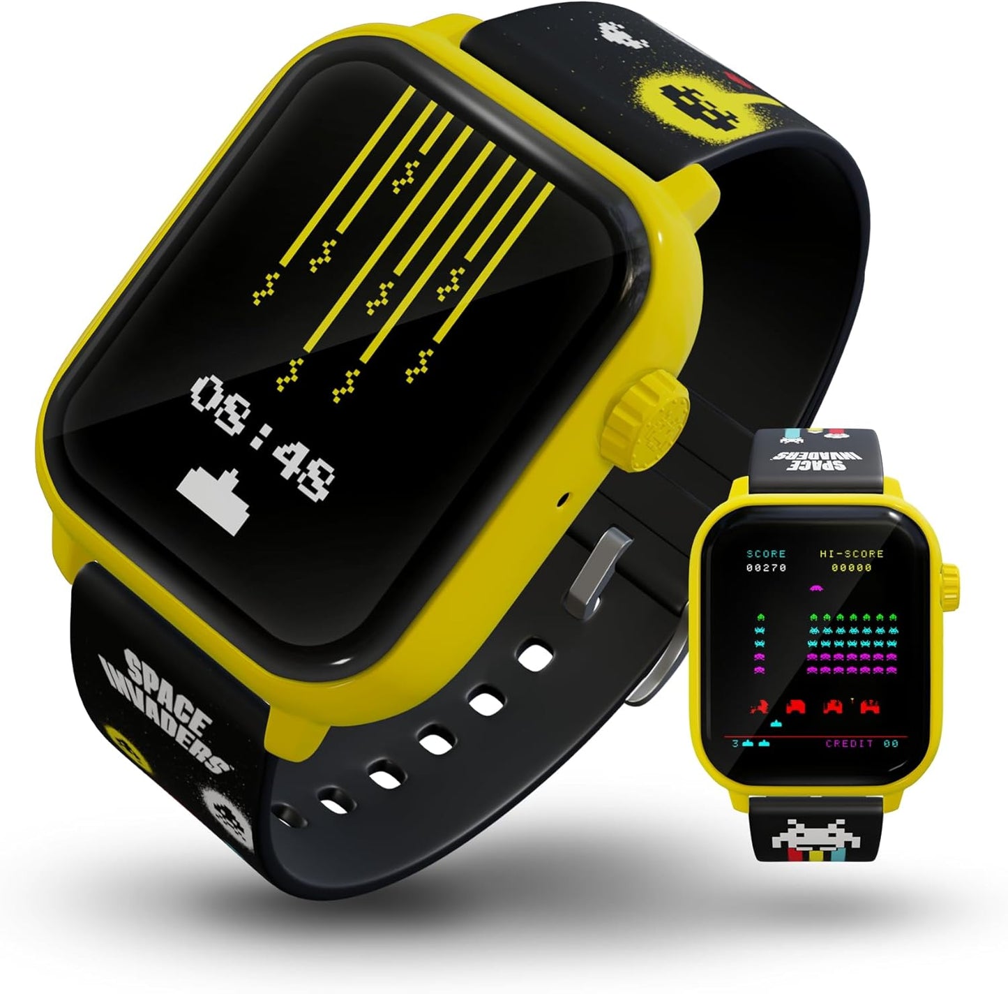 Space Invaders Retro Gaming Smart Watch with Custom Features