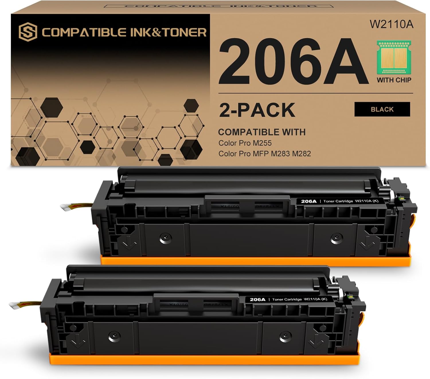 206A Toner Cartridges Black for HP Color Pro MFP Printers