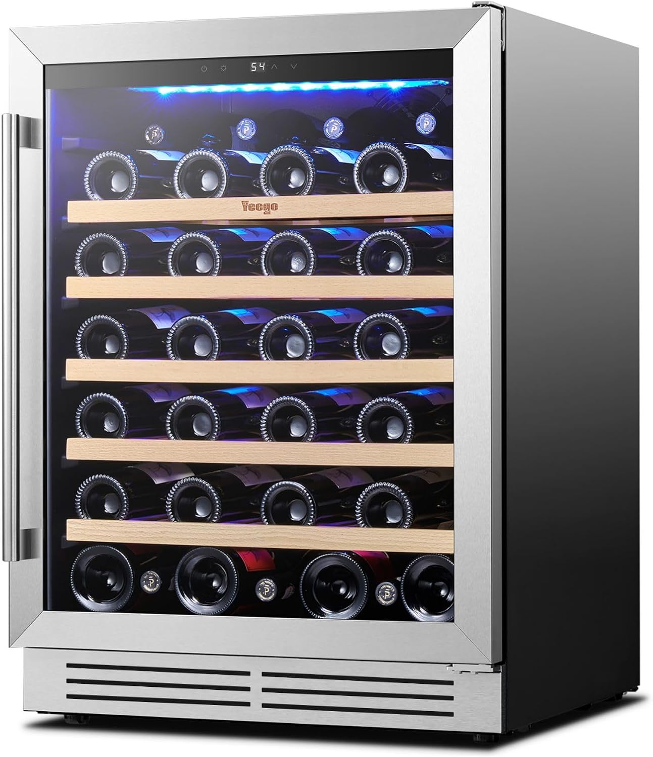 Yeego Wine Fridge Cooler - 24 Inch Wine Refrigerator for 47 Bottles