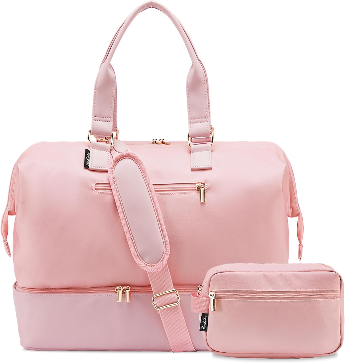Large Travel Duffel Bag with Shoes Compartment for Women