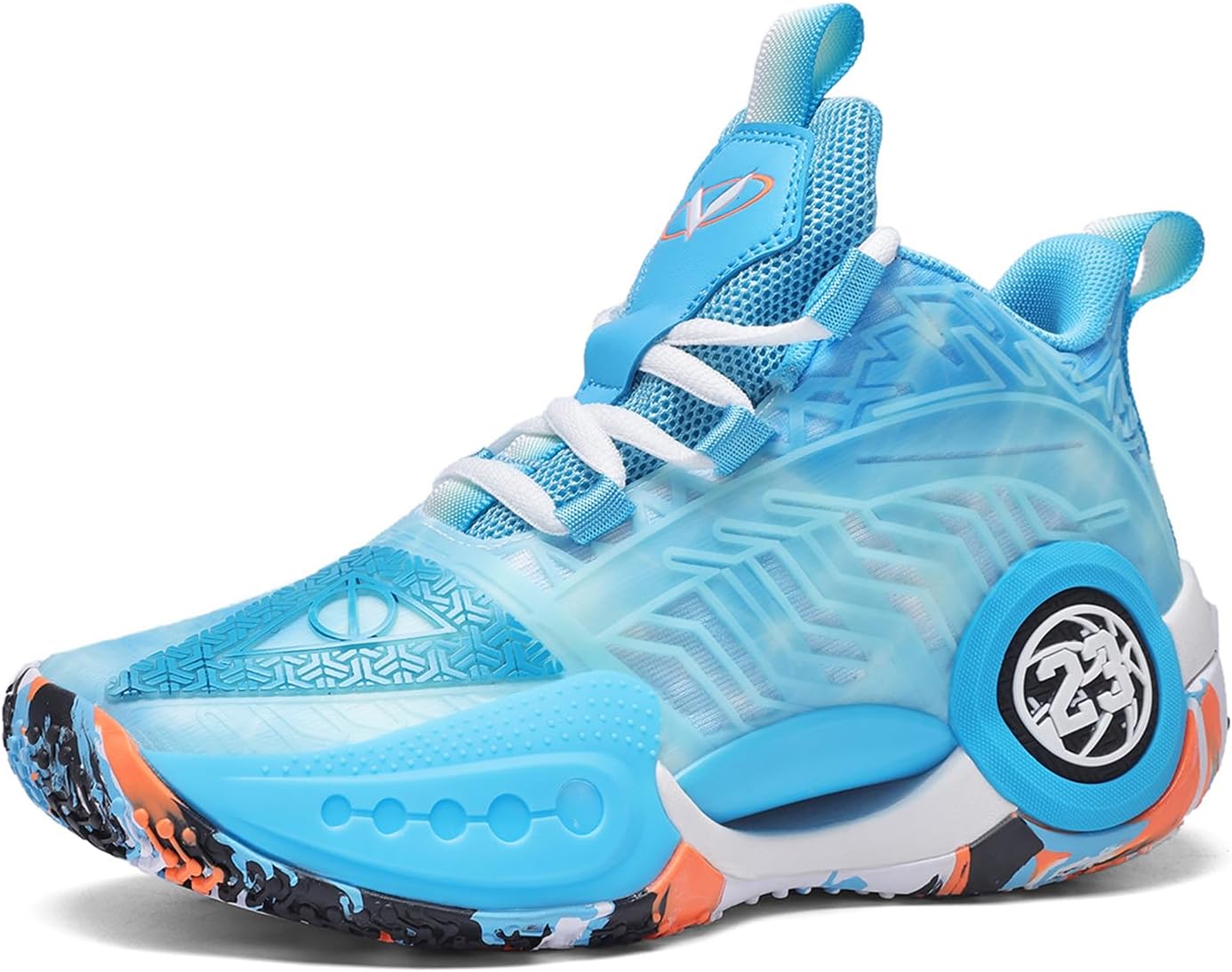JMFCHI Kids Basketball Shoes High-Top Sneakers for Active Kids