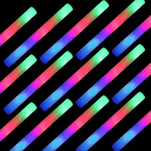 Giant 16 Inch LED Foam Glow Sticks for Parties and Events