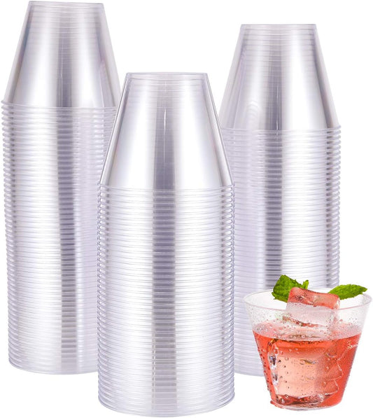 100 Pack Heavy-duty Clear Party Cups by JOLLY CHEF