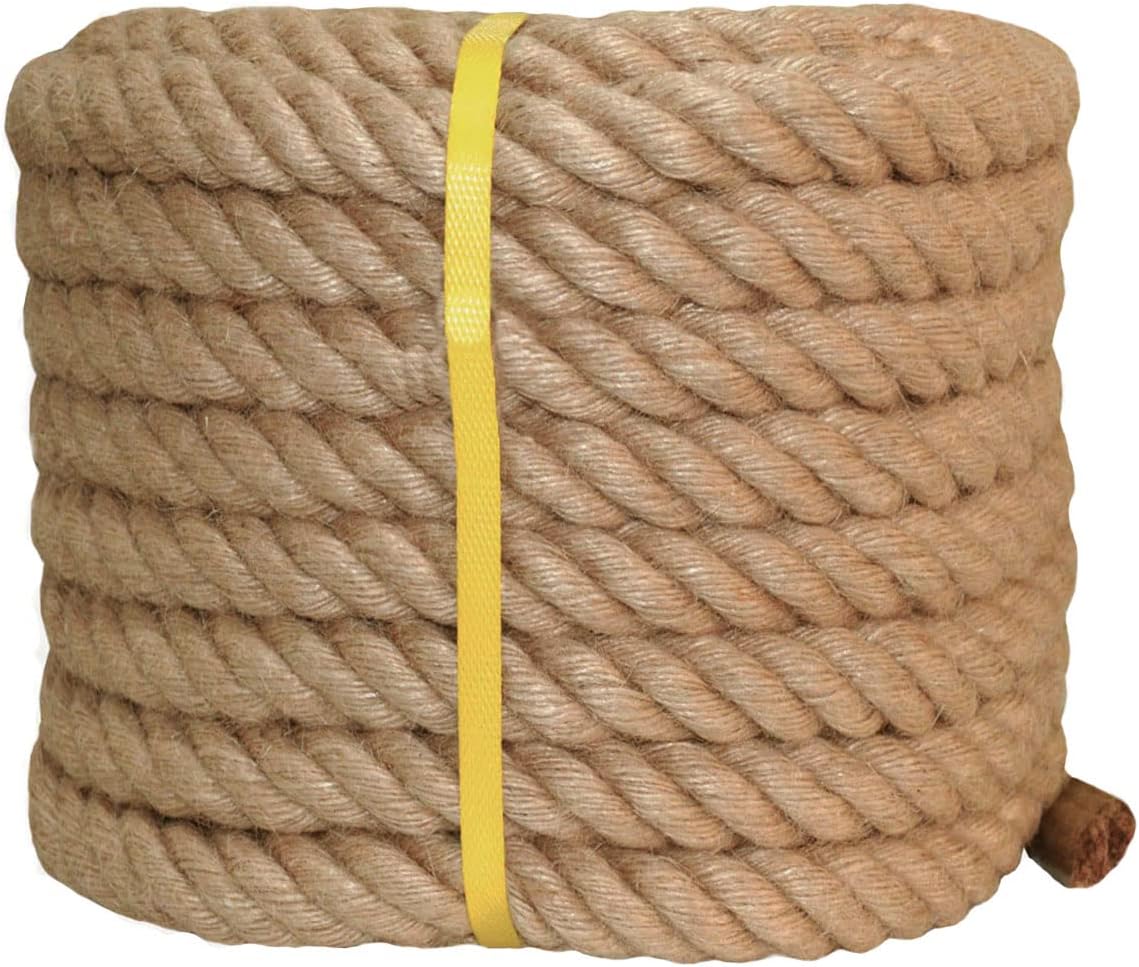 Twisted Manila Jute Rope for Crafts and Nautical Projects
