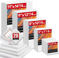Stretched Canvas for Painting Multi Size Pack - Versatile Primed