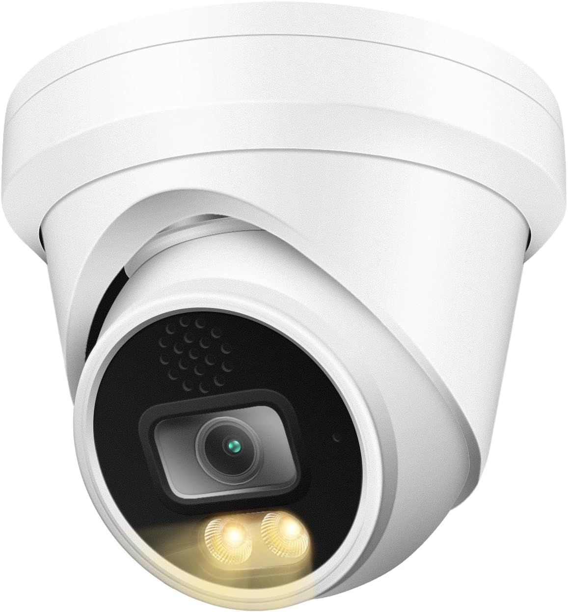 6MP PoE IP Turret Dome Camera with Microphone for Security