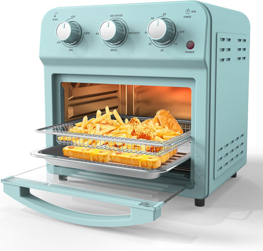 Rapid Heating Air Fryer Oven Combo, 12L - Bake, Toast, Air Fry! Blue
