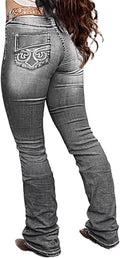 Flamingals Boot Cut Jeans for Women - Butt Lifting, Tummy Control