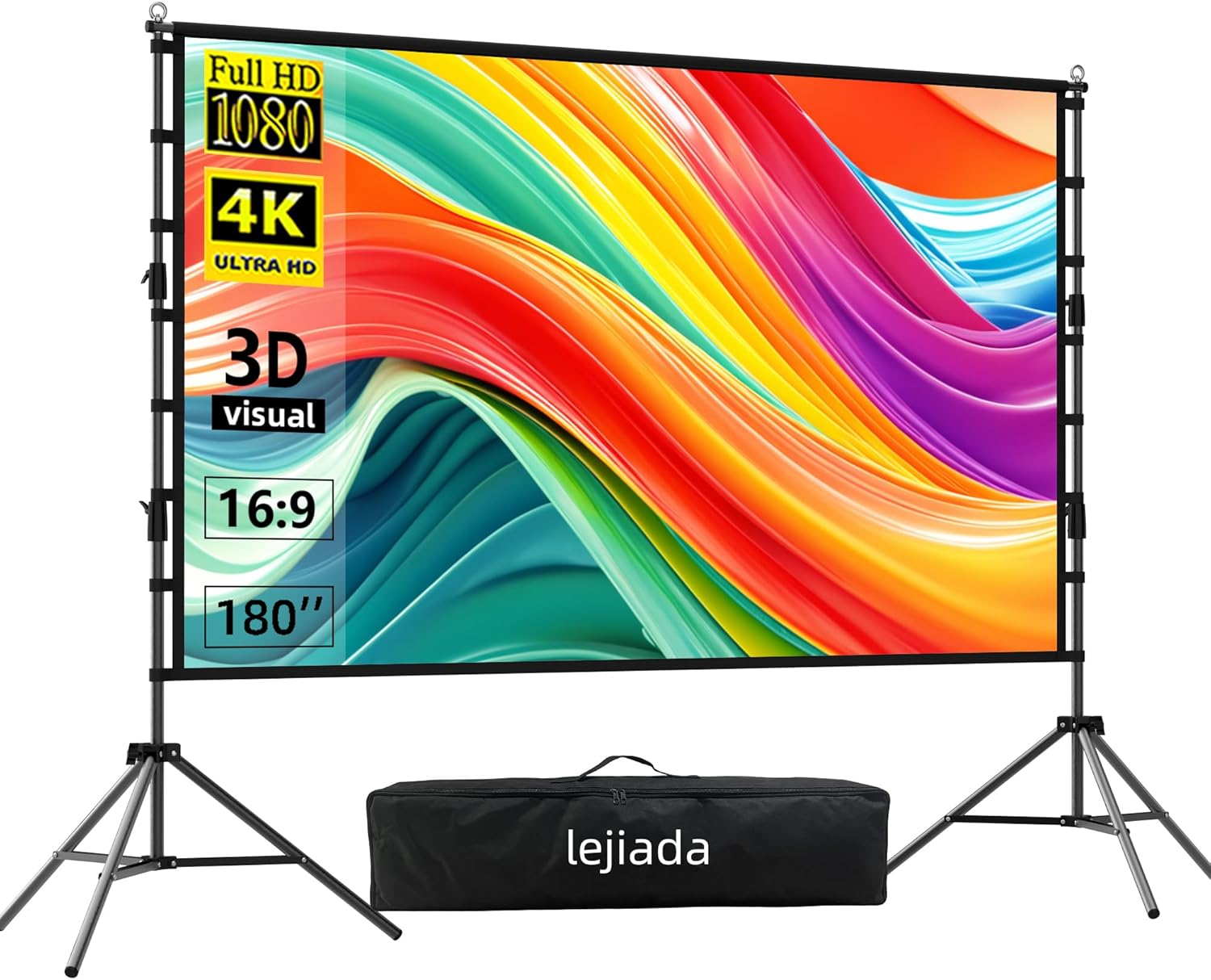 180 4K HD Projector Screen: Crisp Clarity & Easy Setup