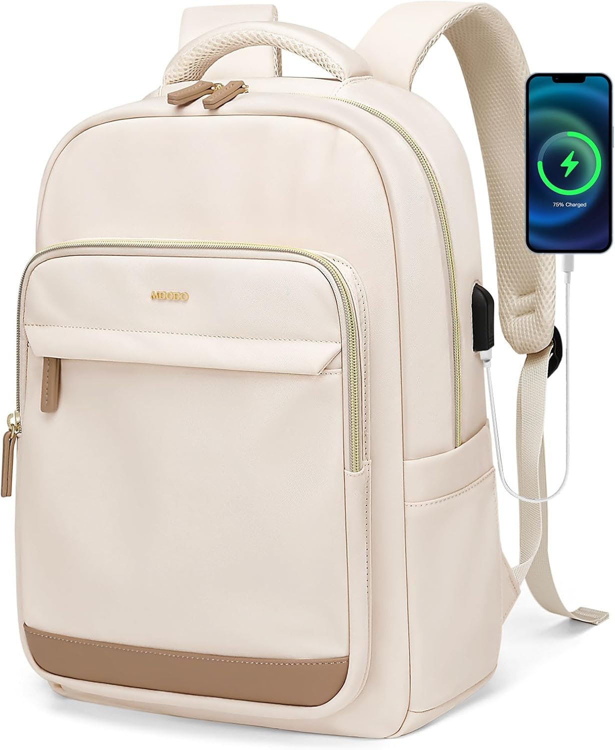 Stylish Laptop Backpack for Women with USB Charging Port
