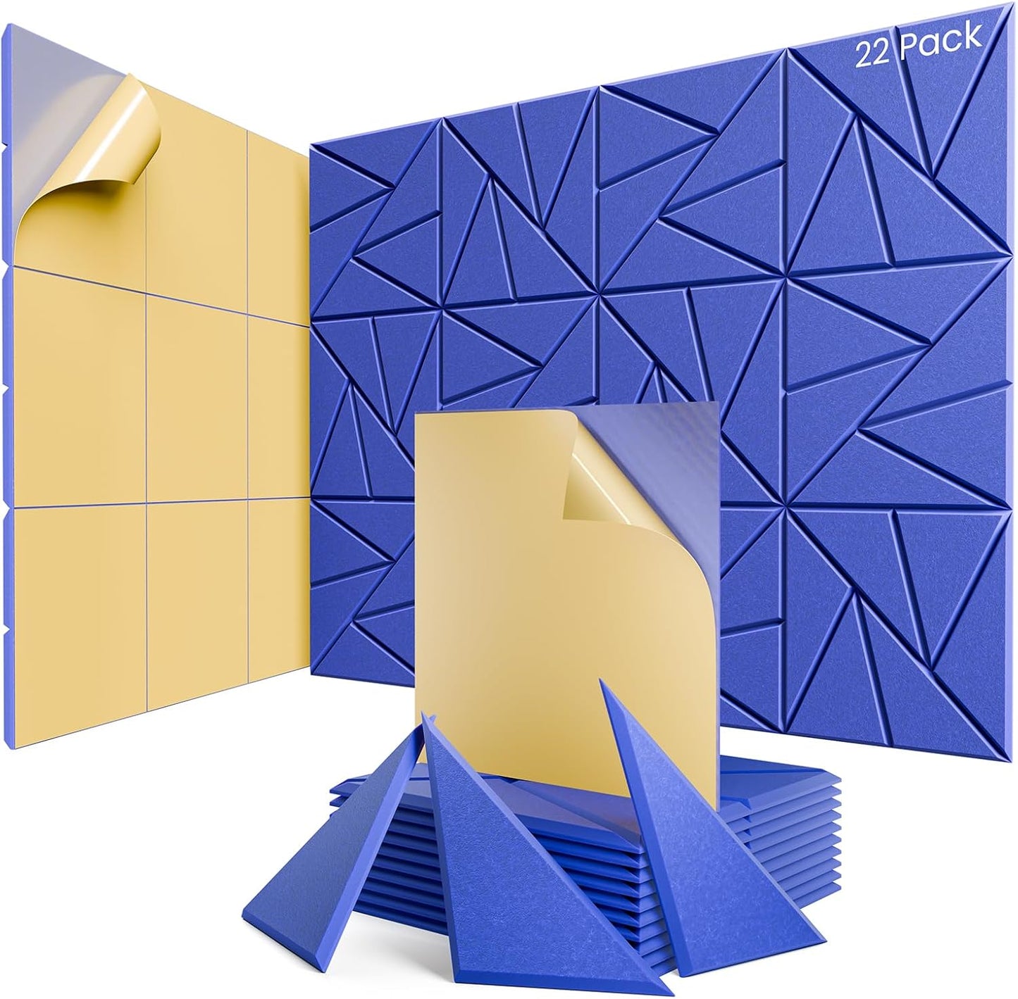 22 Pack Acoustic Panels for Soundproofing Home Studio Office