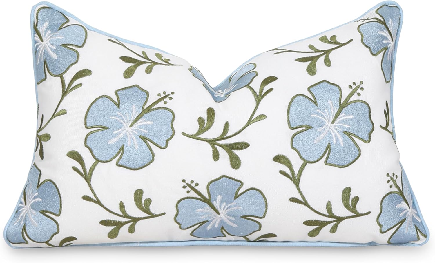 Hofdeco Premium Coastal Lumbar Pillow Cover for Indoor Outdoor