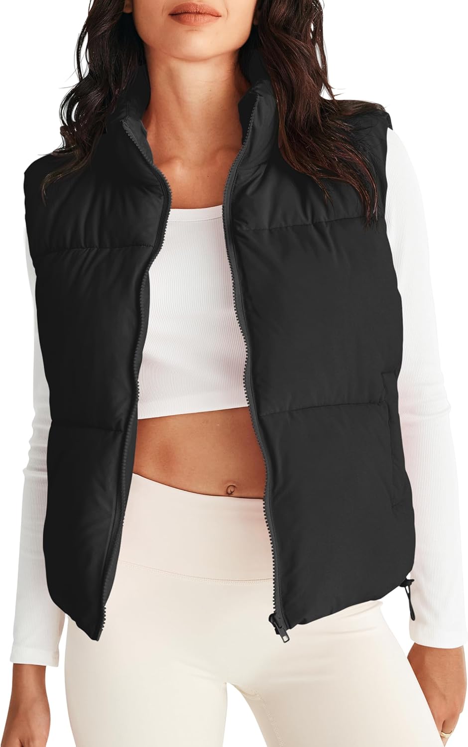 Lightweight Warm Puffer Vest for Women - Stylish Fall Winter Wear