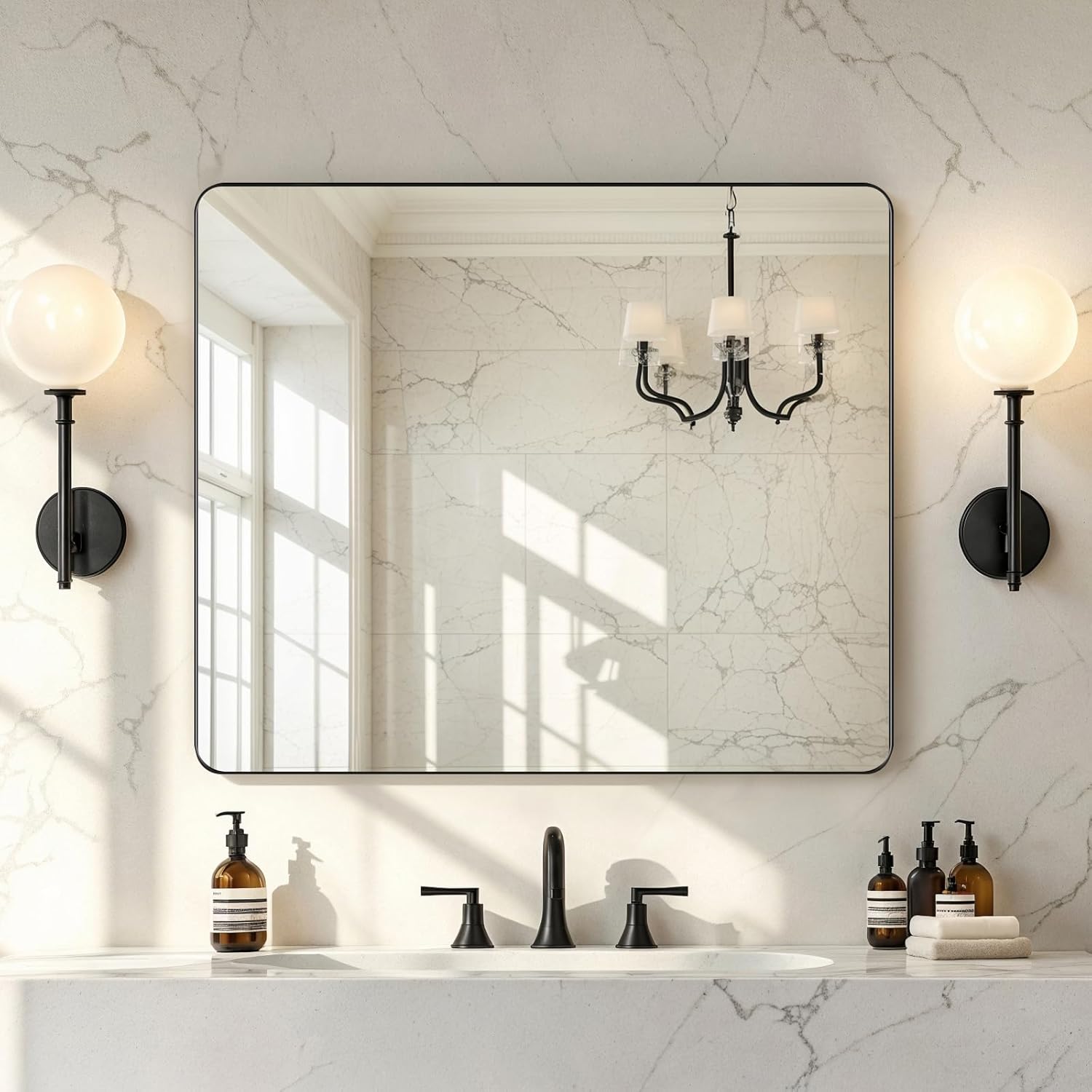 36x30 Bathroom Vanity Mirror with Anti-Rust Aluminum Frame