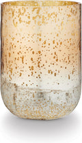 ILLUME Noble Holiday Winter White Large Crackle Glass Candle - Long