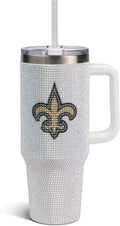 40oz NFL Crystal Rhinestone Tumbler - Double Wall Insulated